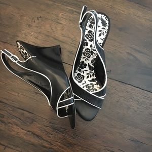 White House Black Market wedge heels